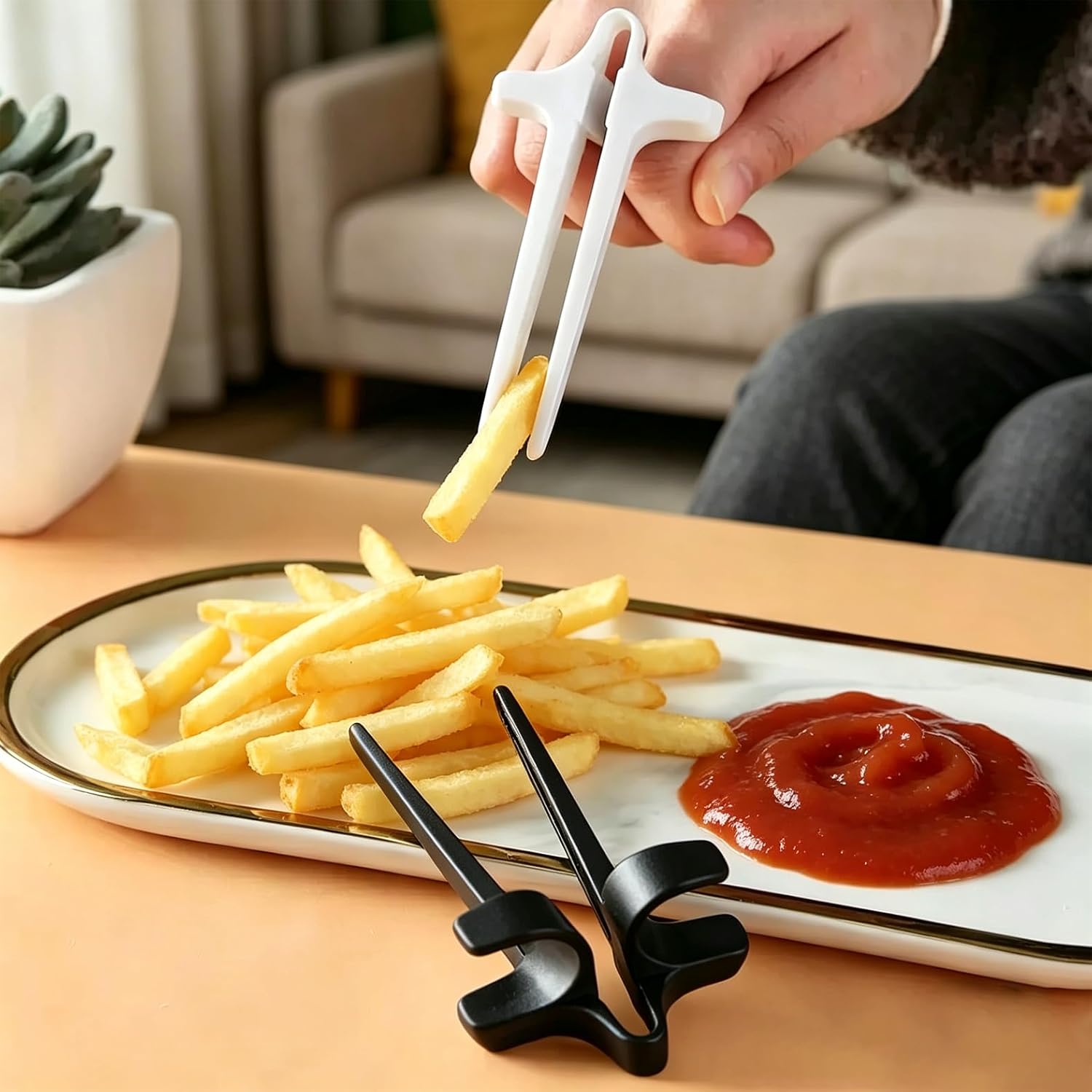 Special Finger Chopsticks, 4PCS Snack Chopsticks image 5