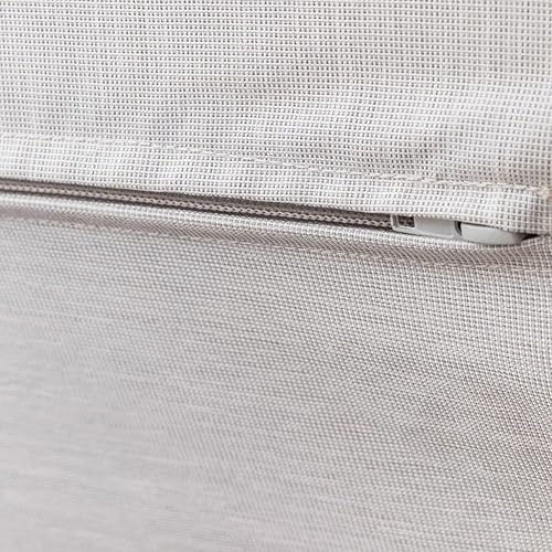 Miniatura 6 de California Sun Allora Tumbona inflable de lujo de tela para piscina, tumbona flotante junto a la piscina, cama flotante ultra ancha de lujo (beige)