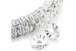 Allb Rondelle Spacer Beads for Jewelry Making