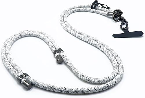 Cordón cruzado para teléfono celular, cuerda gruesa, cordón ajustable universal para teléfonos, correa de hombro con parche