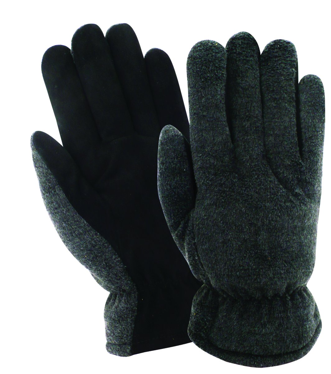 150-M Heatsaver Thermal Lined Premium Black Suede Deerskin Leather Driver Glove [PRICE is per PAIR] (Medium)