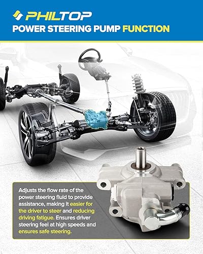 Miniatura 203 de PHILTOP Bomba de dirección asistida 20-806 OE apta para Aveo5 2007 2008, Aveo 2008, bomba de asistencia asistida 96801443, bombas de dirección