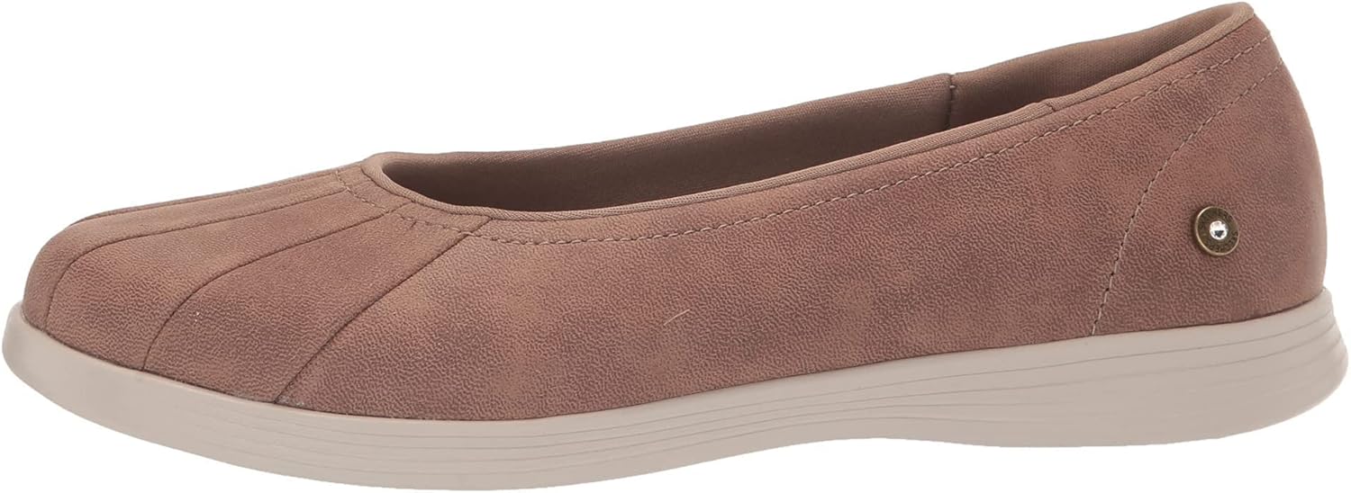 Skechers Women's GO Dreamy Ballet Flat, Brown, 9
