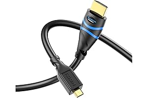 BlueRigger Micro HDMI to HDMI Cable 3ft: The Perfect Connection for 4K HDR Content