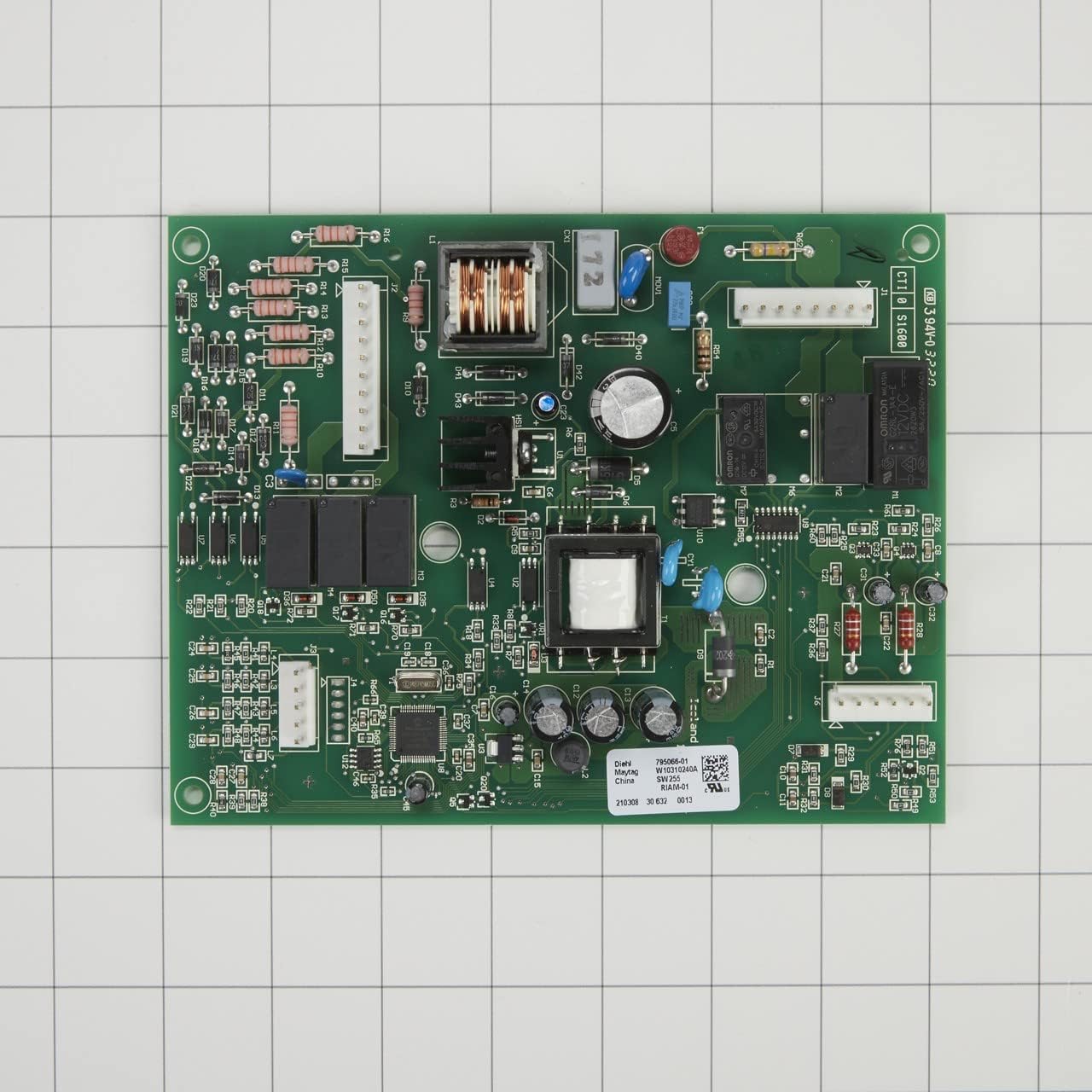 Whirlpool WPW10310240 OEM SxS Refrigerator High Voltage Control Board, Black