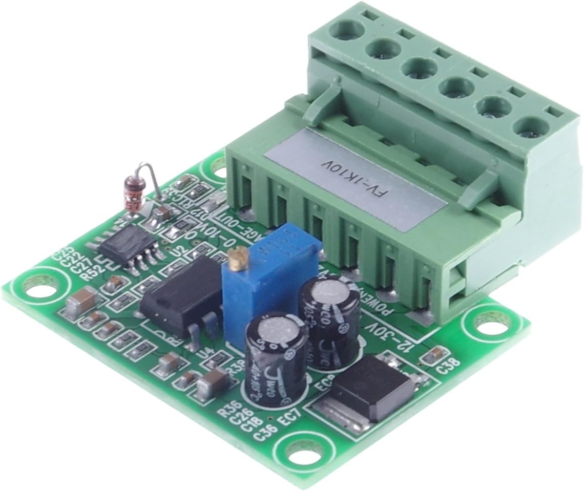 Frequency to Voltage Conversion Module 0-1KHz to 0-10V F V Conversion Module Digital to Analog Converter Module (0-1KHZ to 0-10V)