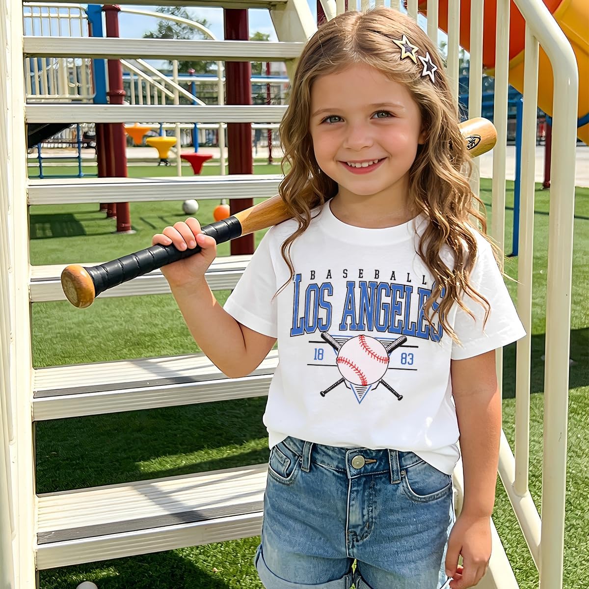 CM C&M WODRO Baseball Shirt for Toddler Baby Boy Girl Baseball Fans T-Shirt Sport Kids Game Day Short Sleeve Summer Tee Tops