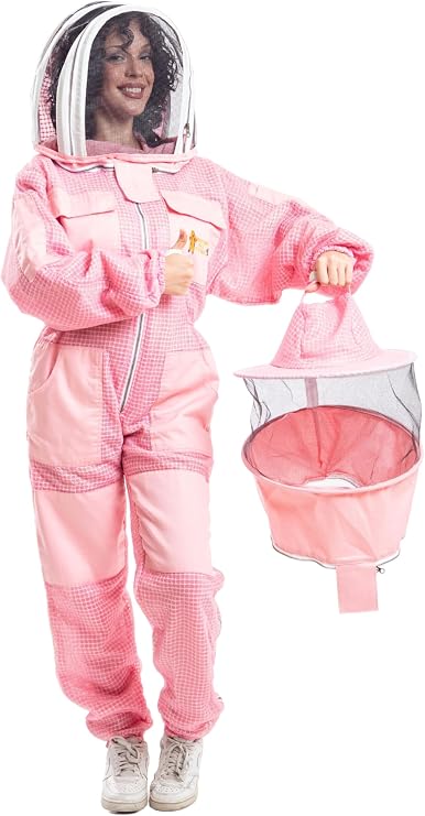 -- Beekeeping Ventilated Suit in multi-Colors with Round Or Fencing Veils