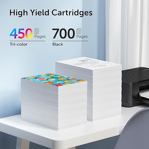 Miniatura 3 de Cartuchos de tinta remanufacturados de repuesto para HP 67 XL de alto rendimiento para Envy 6055e 6055 6052 6075 Envy Pro 6455e 6455 6475 6452 6458