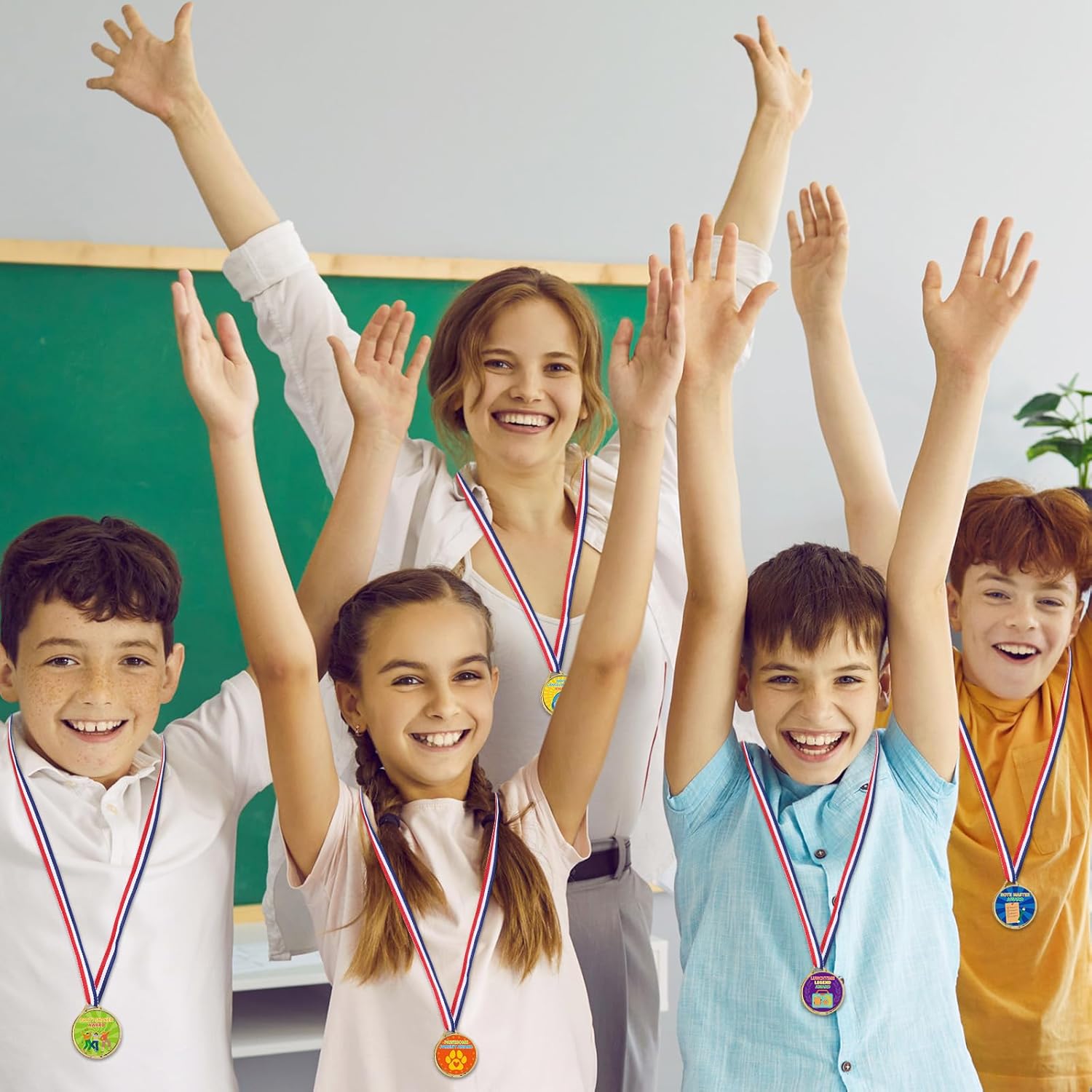 60 Pcs Funny Employee Appreciation Awards Gifts Bulk Gold Plastic Award Ribbon Medals for Employee Coworker Staff Teacher Nurse Office Team Sports Meeting Party Gift - Image 7