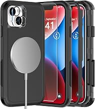 Diverbox for iPhone 14 Phone Case,iPhone 14 Magnetic Case [Compatible with MagSafe][with Screen Protector & Camera Lens Protector ] Heavy Duty Phone Case for iPhone 14 (Black)