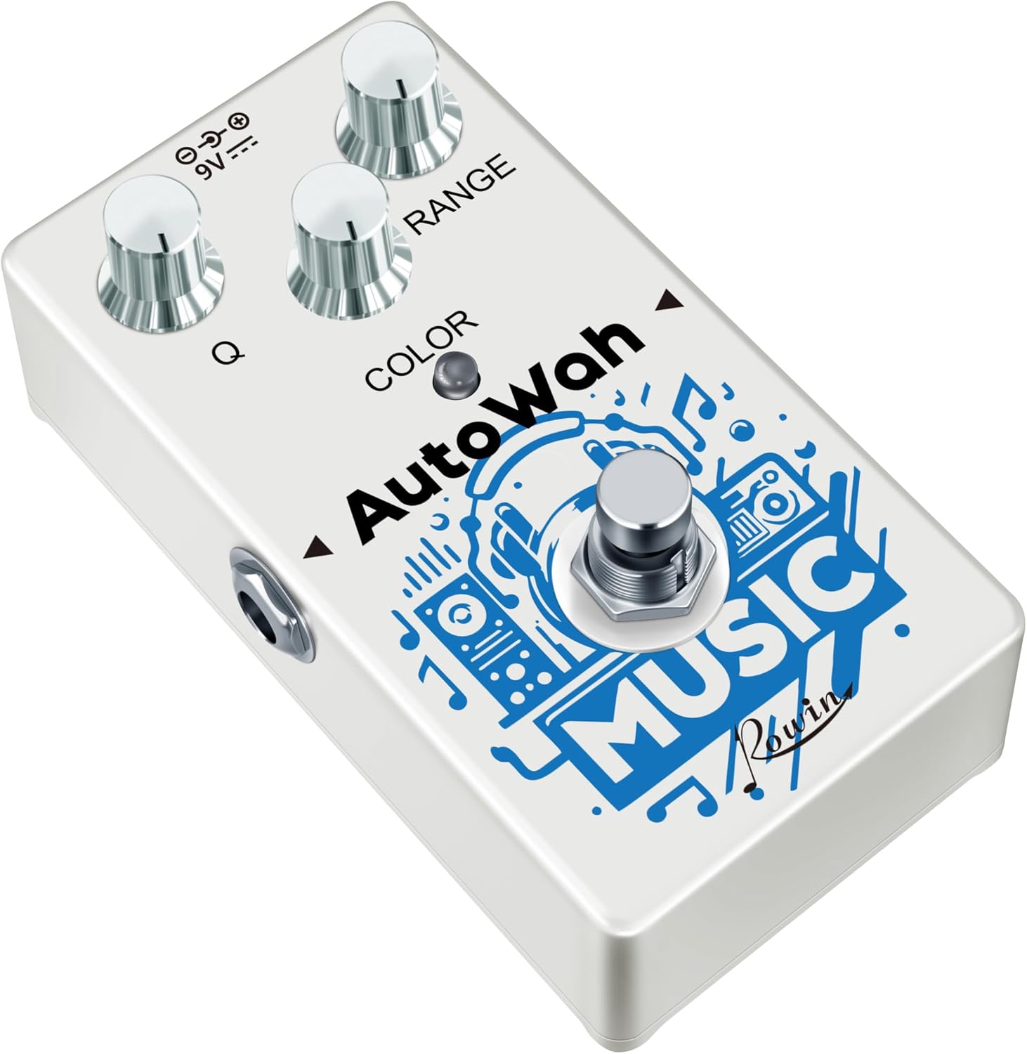 Rowin RE-08 Auto Wah Guitar Pedal, Envelope Filter Effect for Funk, Disco, R&B, Fusion, Bass & Electric Guitar, True Bypass Compact Mini Pedal
