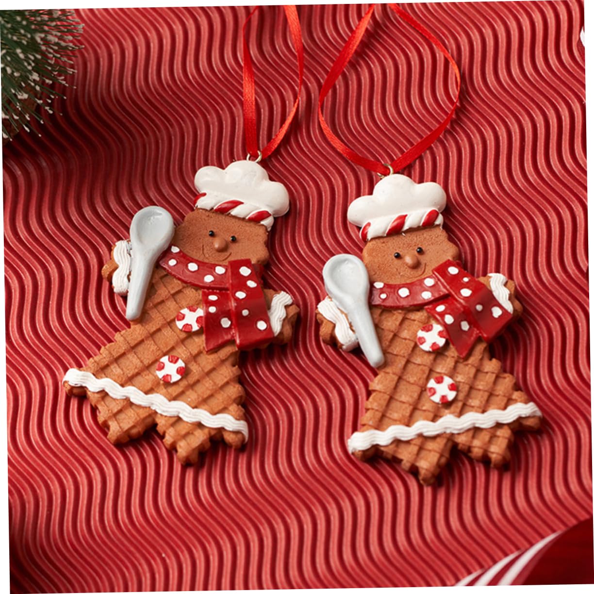 PRETYZOOM 5St Lebkuchenmann Anhänger Christbaum anhänger christbaumanhänger Dekorationen für Zuhause weihnachtliche lebkuchenfiguren Weihnachtsdekoration Weihnachtsbedarf Harz Brown