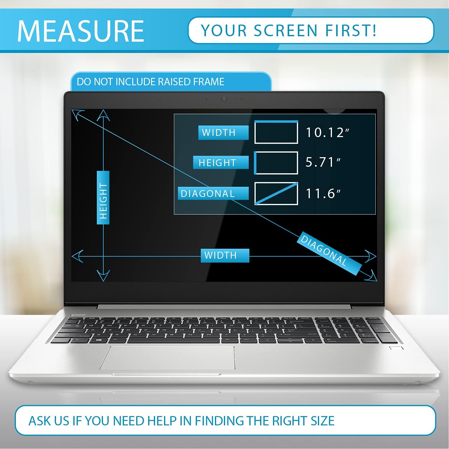 Anti Blue Light Screen Protector (3 Pack) for 11.6" Lenovo Chromebook, 11.6" Acer Chromebook, 11.6" Asus Chromebook, 11.6" Samsung Chromebook, 11.6" Dell Chromebook, 11.6" HP Chromebook