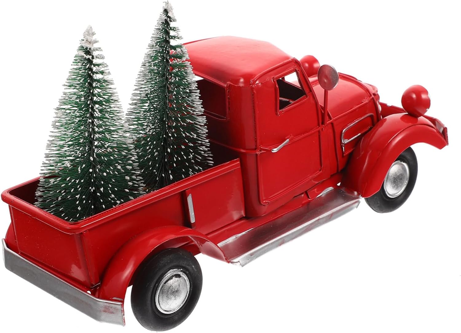 Garneck Truck Sculpture with Christmas Tree Charming Xmas Decoration for Holiday Centerpieces for Home Decor and Photography Props Metal Ornament for Festive Cheer