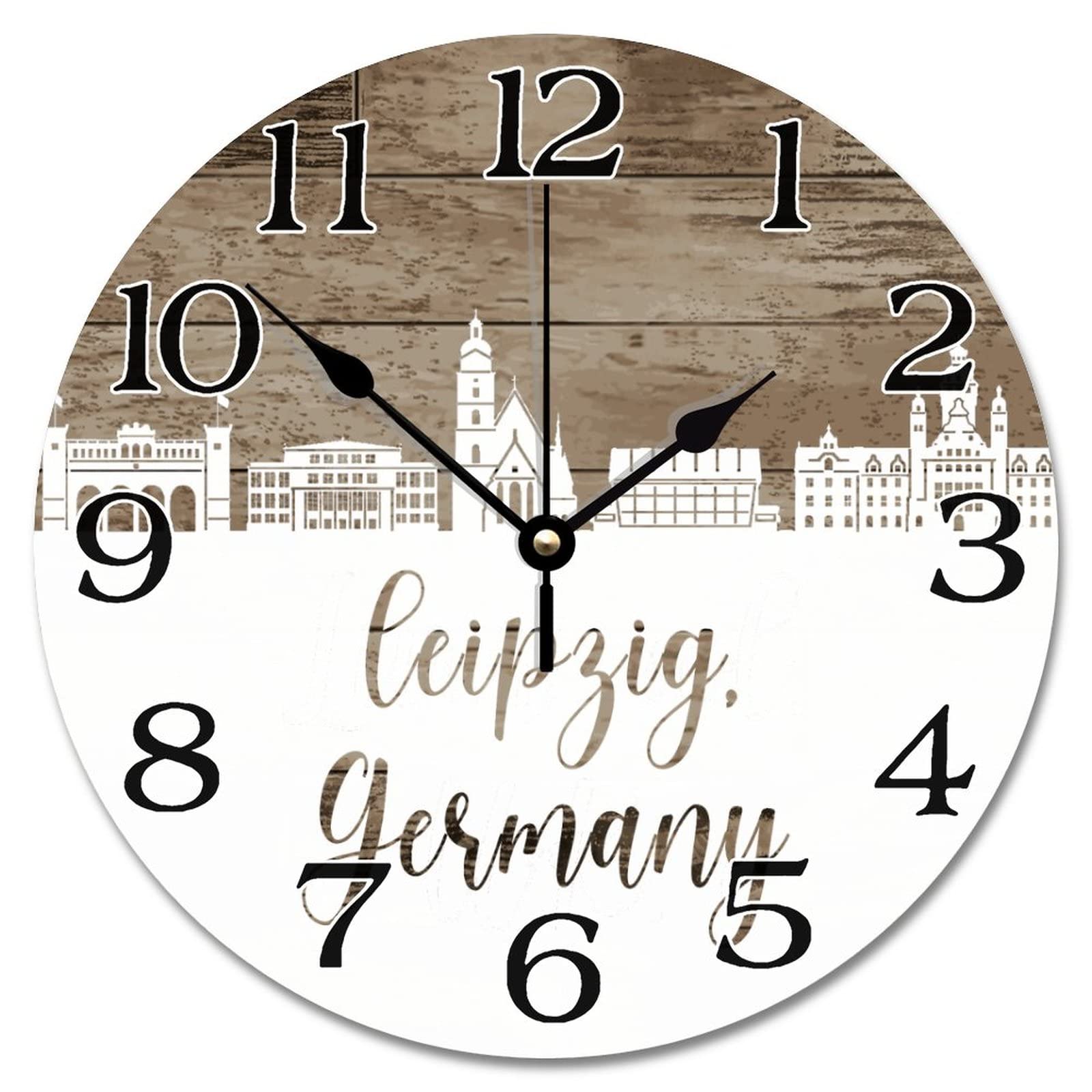 Horloge murale silencieuse Leipzig pour r&eacute;soudre le tic-tac