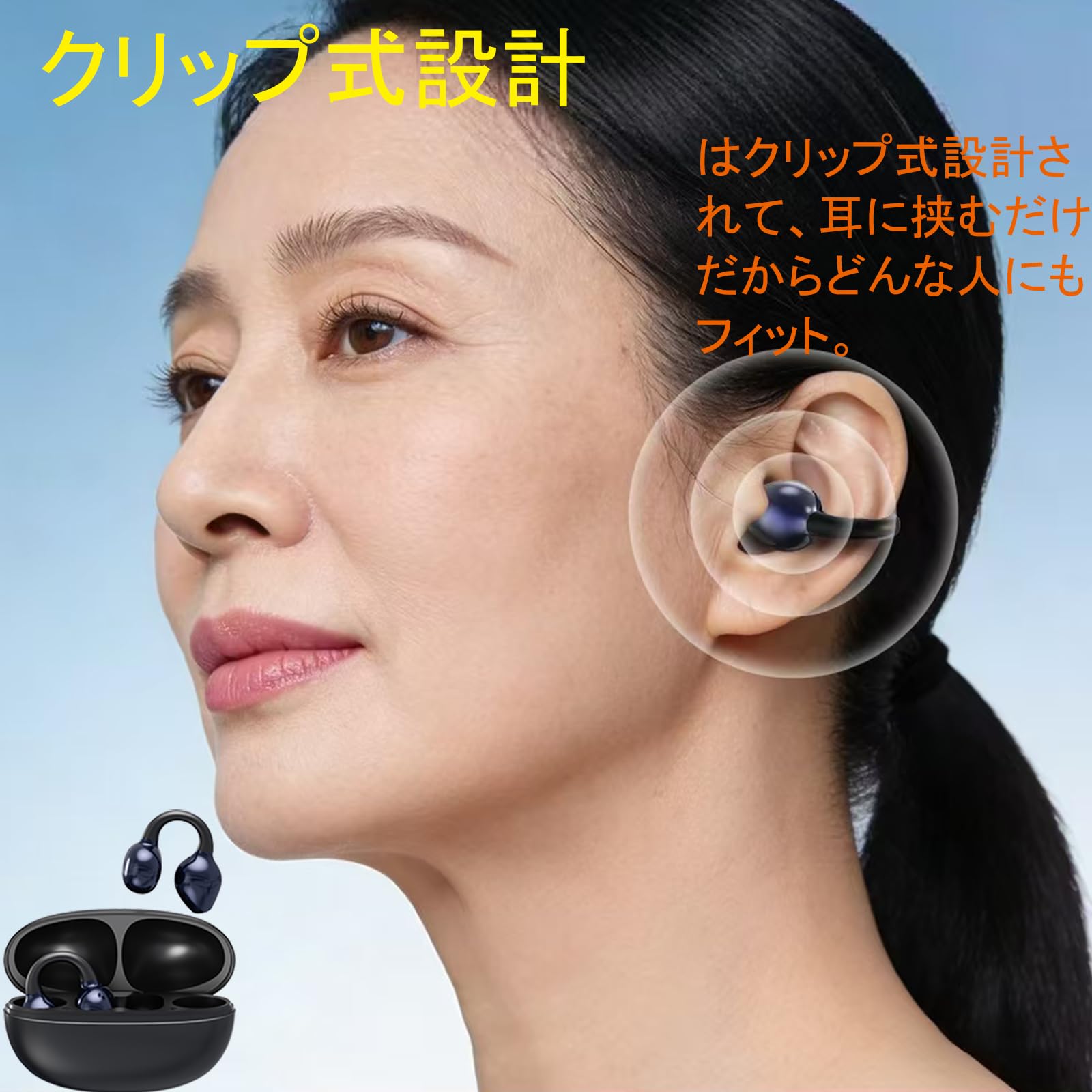 ✨️ 集音器 クリップ式集音器 5段階音量調節 ノイズ低減 ハウリング防止 軽量 Amazon.co.jp: 集音器 クリップ しゅうおんき 高齢者集音器 クリップ式