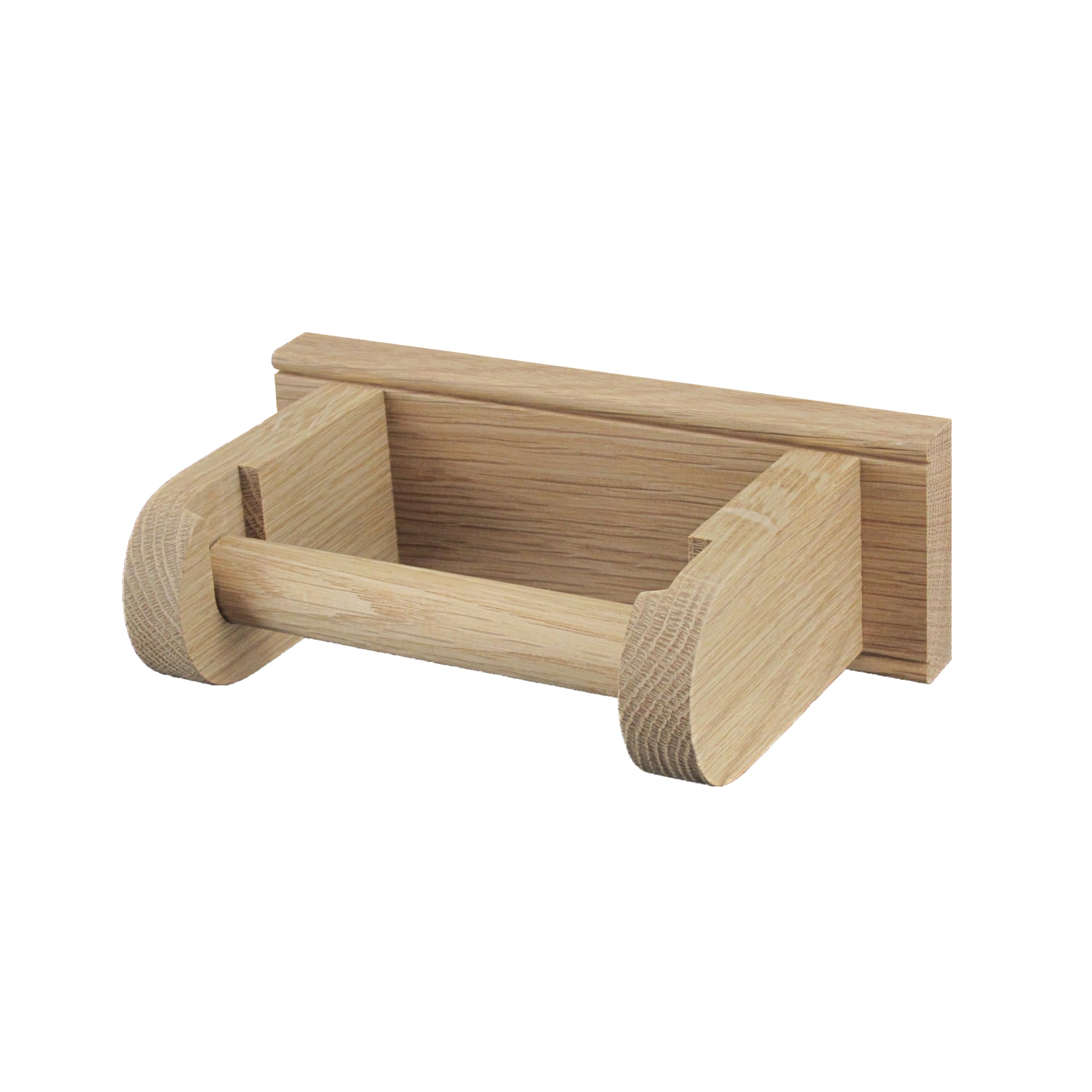 Creamore Mill Natural Oak Toilet Roll Holder