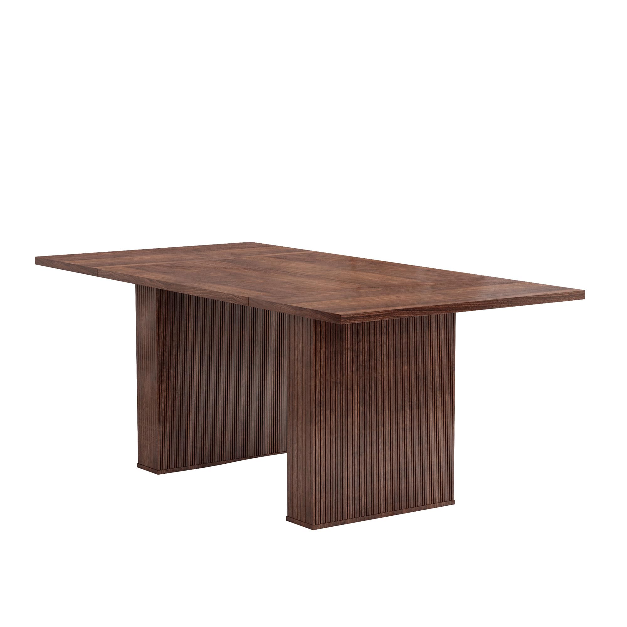 78 Inch Rectangular Dining Table  Top for 6 to 10,  Modern Wood Long Dining Table Top  Walnut