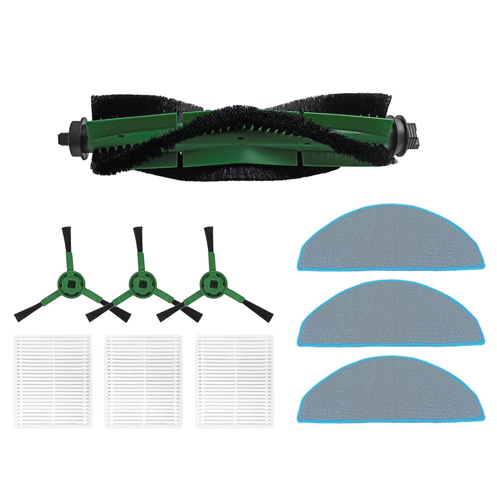 Msioytog Robot Accessories Main Side Brush Filter Mop Pad Spare Part for Y0112 Robot Replacement