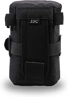 JJC レンズポーチ レンズケース (レンズサイズ≤ 80 x 155ｍｍ) 収容できる キャノン レンズ対応 EF 75-300mm f4.5-5.6 EF 24-105mm f4L EF 16-35mm F4L EF 100mm f2.8L Nikon AF-S 24-70mm f2.8 16-35mm f4G 70-300mm f4.5-6.3G レンズ収納 レンズ収納バッグ 一眼フレカメラ