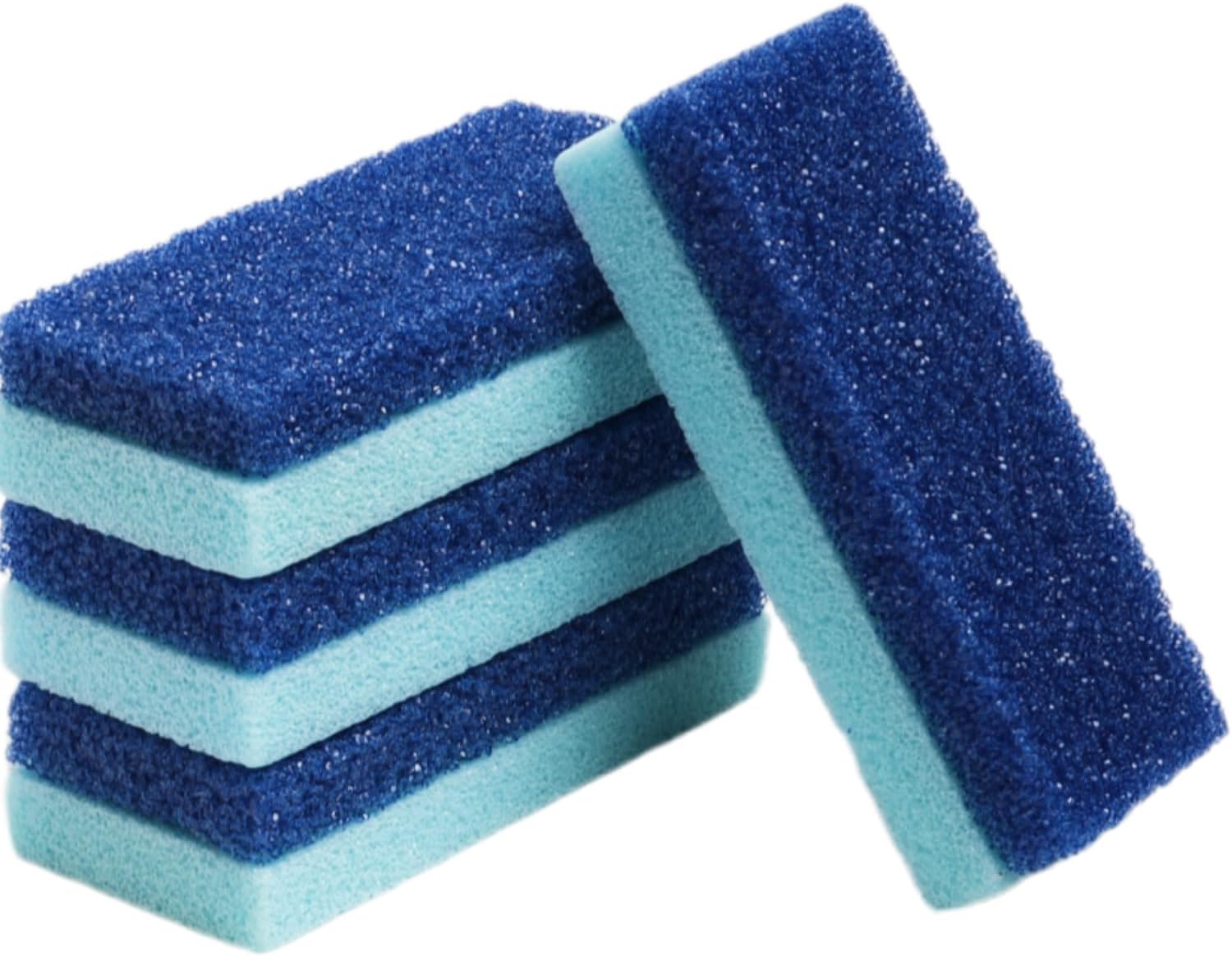 Mantello Pumice Stone for Feet- Foot Scrubbers for Shower and Foot Tub- Pumice Stone for Feet Callus Remover- Double Sided Foot Scrubber Dead Skin Remover- 4 Pack