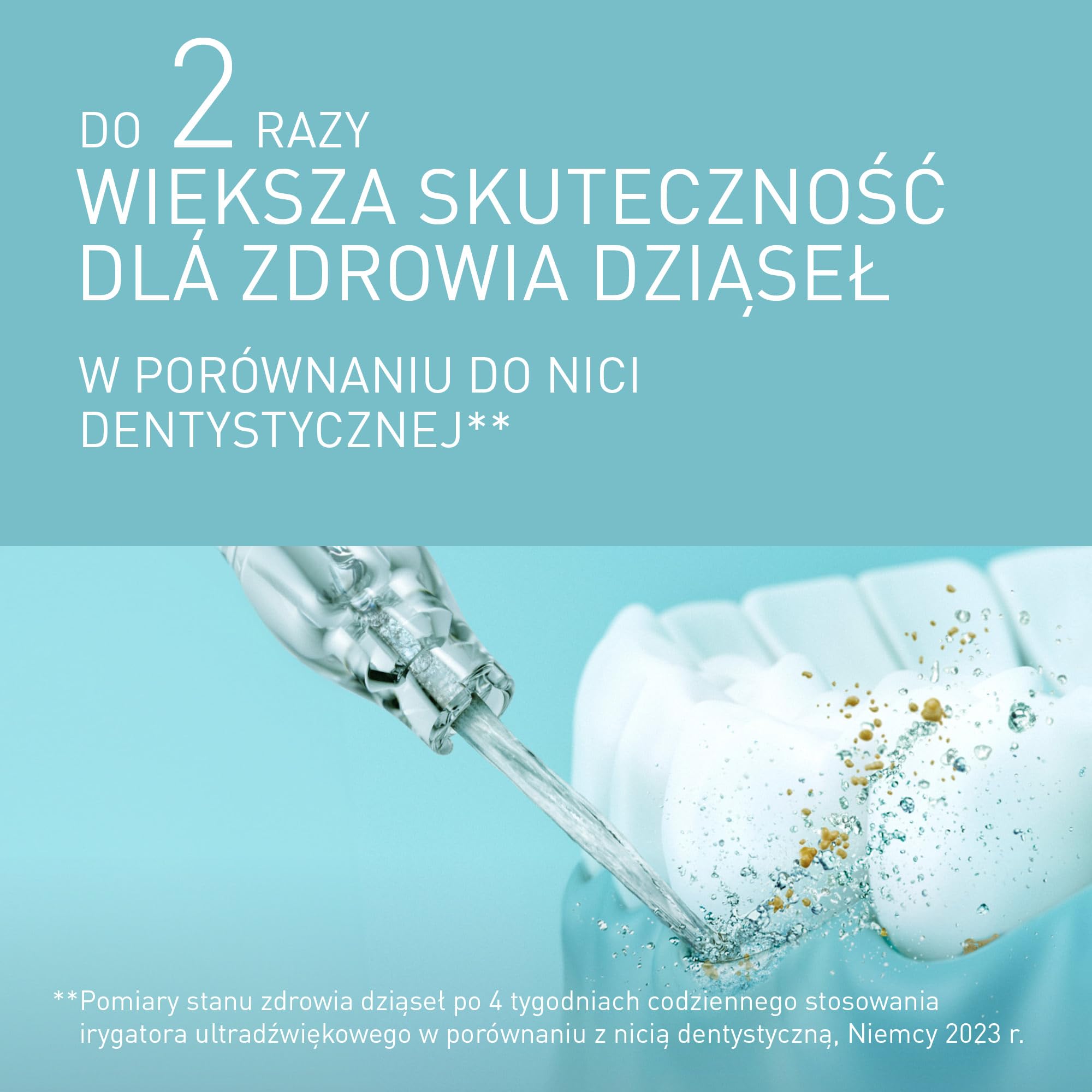Panasonic EW-DJ4B-G podróżny prysznic do ust, z technologią ultradźwiękową, zbiornik na wodę 150 ml, szybkie ładowanie w ciągu 1 godziny