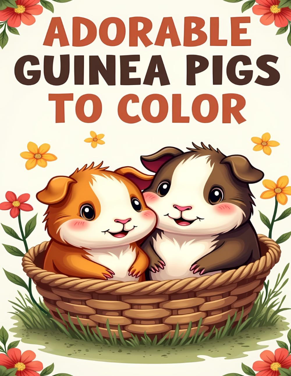 ADORABLE GUINEA PIGS TO COLOR: SWEET GUINEA PIGS AND CUTE SCENES TO COLOR FOR CHILDREN AGES 4–8