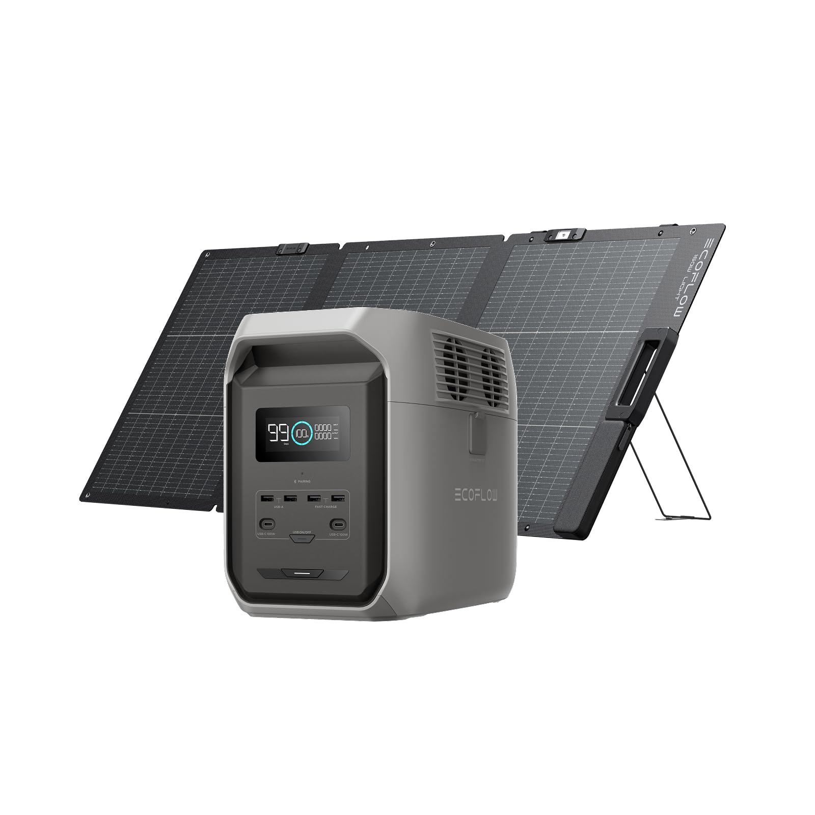 Amazon.co.jp: EcoFlow ポータブル電源 DELTA 3 1500+160w 軽量両面