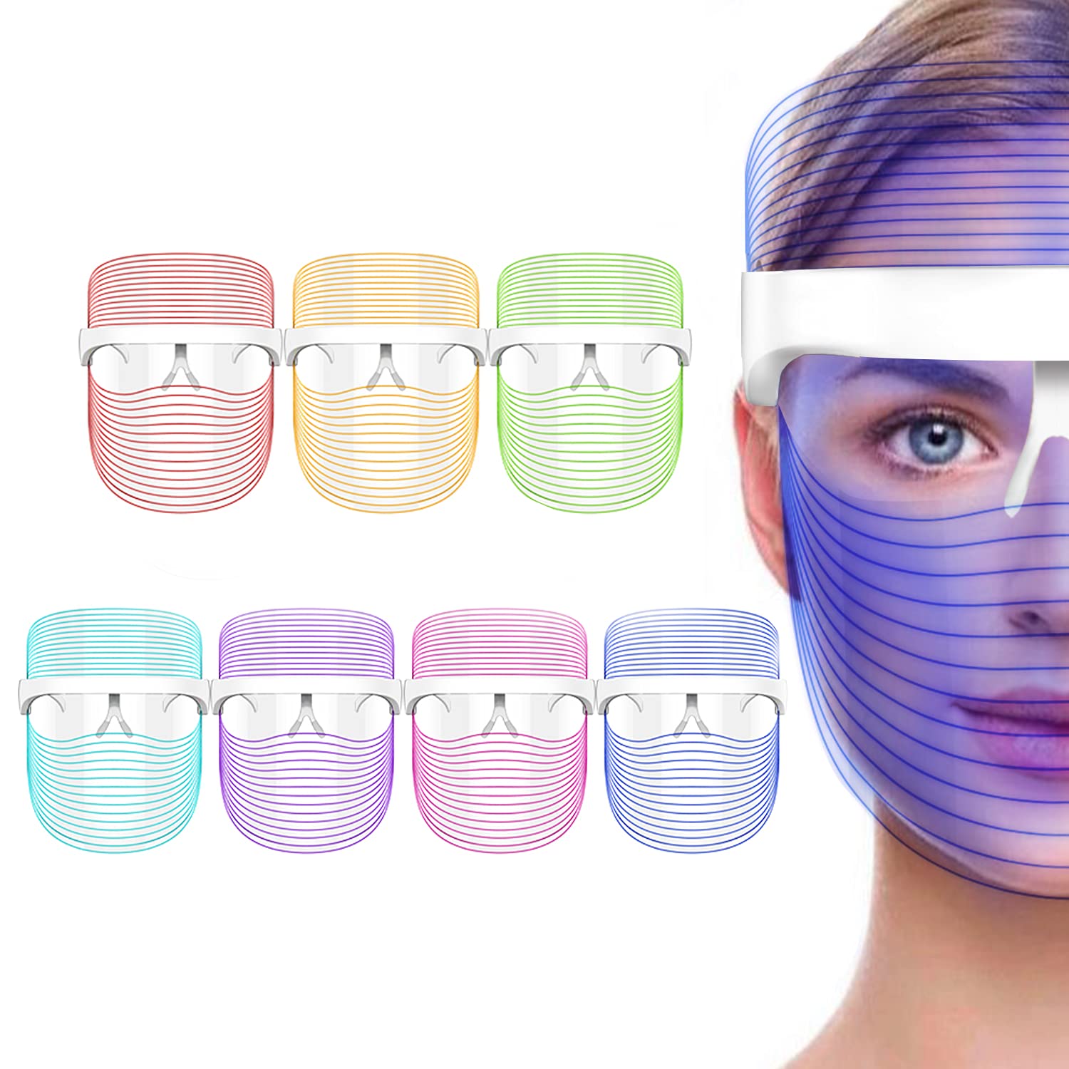 Sponsored Ad – Color Union 7 Colors Led Face Beauty Masks Light Face Care Therapy Skincare Blackhead Remover Acne Treatmen...