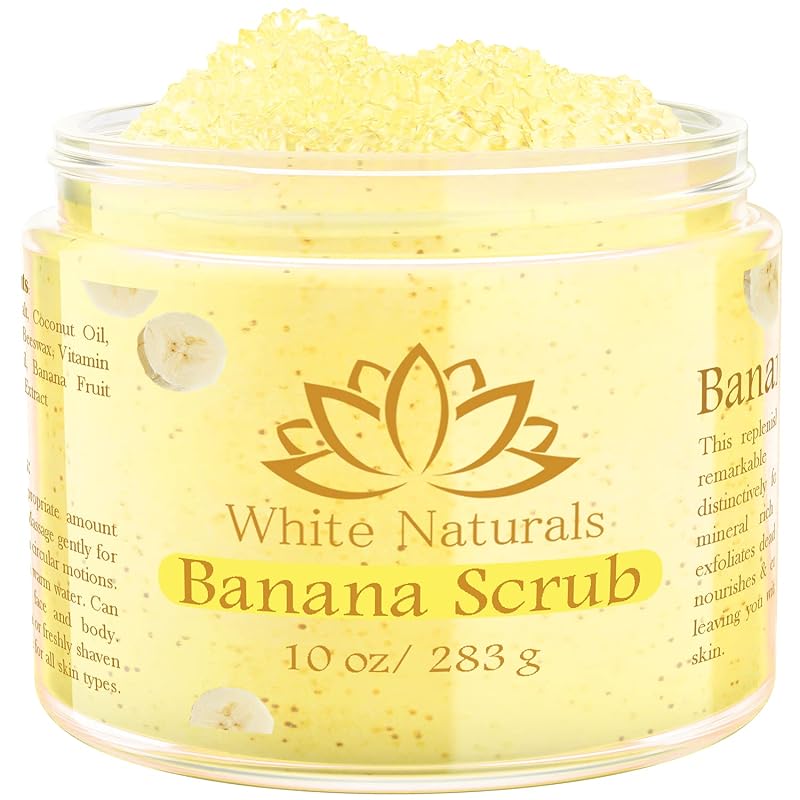 Esfoliante corporal de banana White Naturals com sal, 283 g