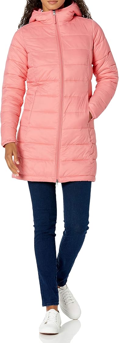 Cappotto con cappuccio puffer donna amazon essentials plus size