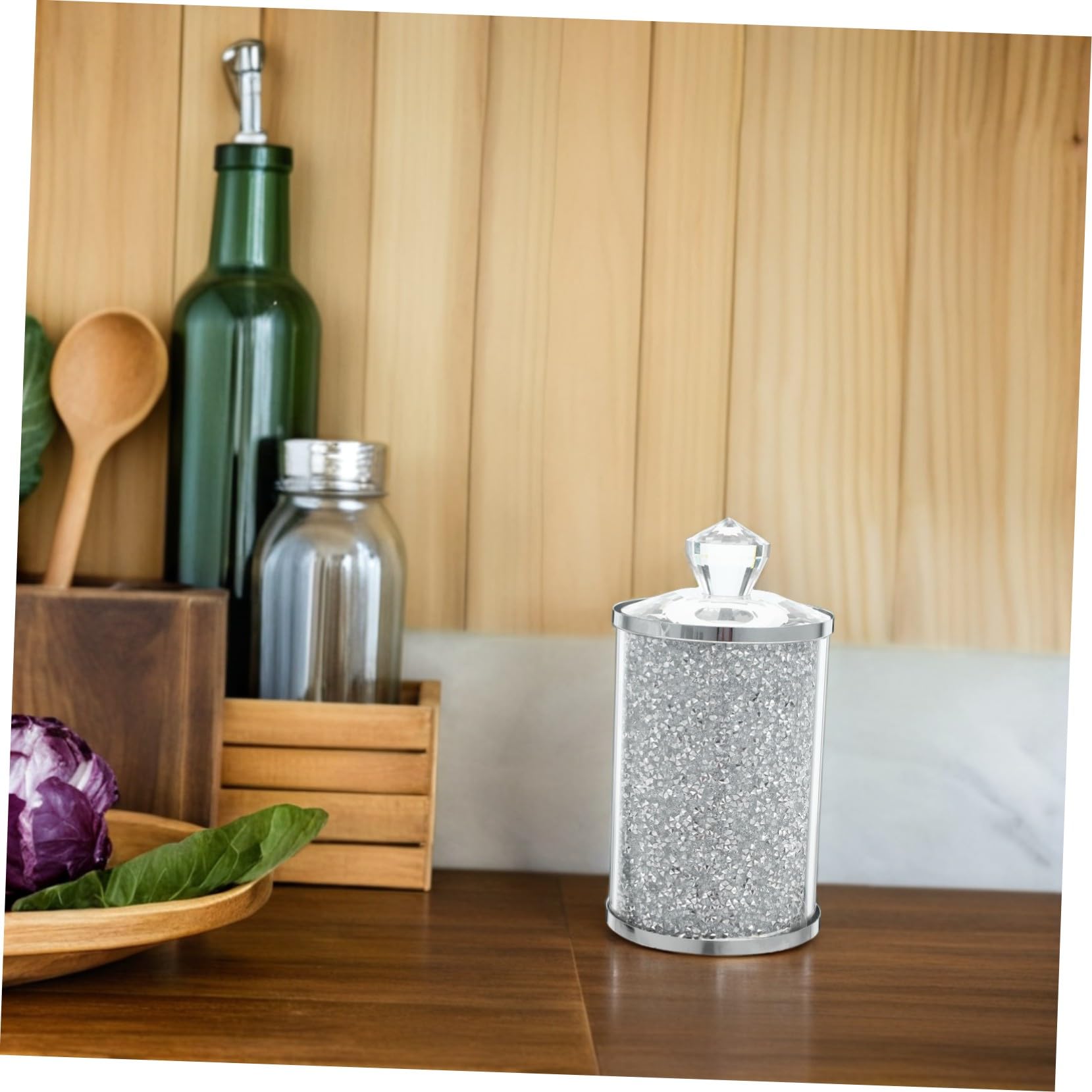 Tarro Cristal Almacenamiento Hermético con Tapa Diseño y Versátil para Café Té Azúcar y Especias Frasco Seguro para Cocina y Mostrador