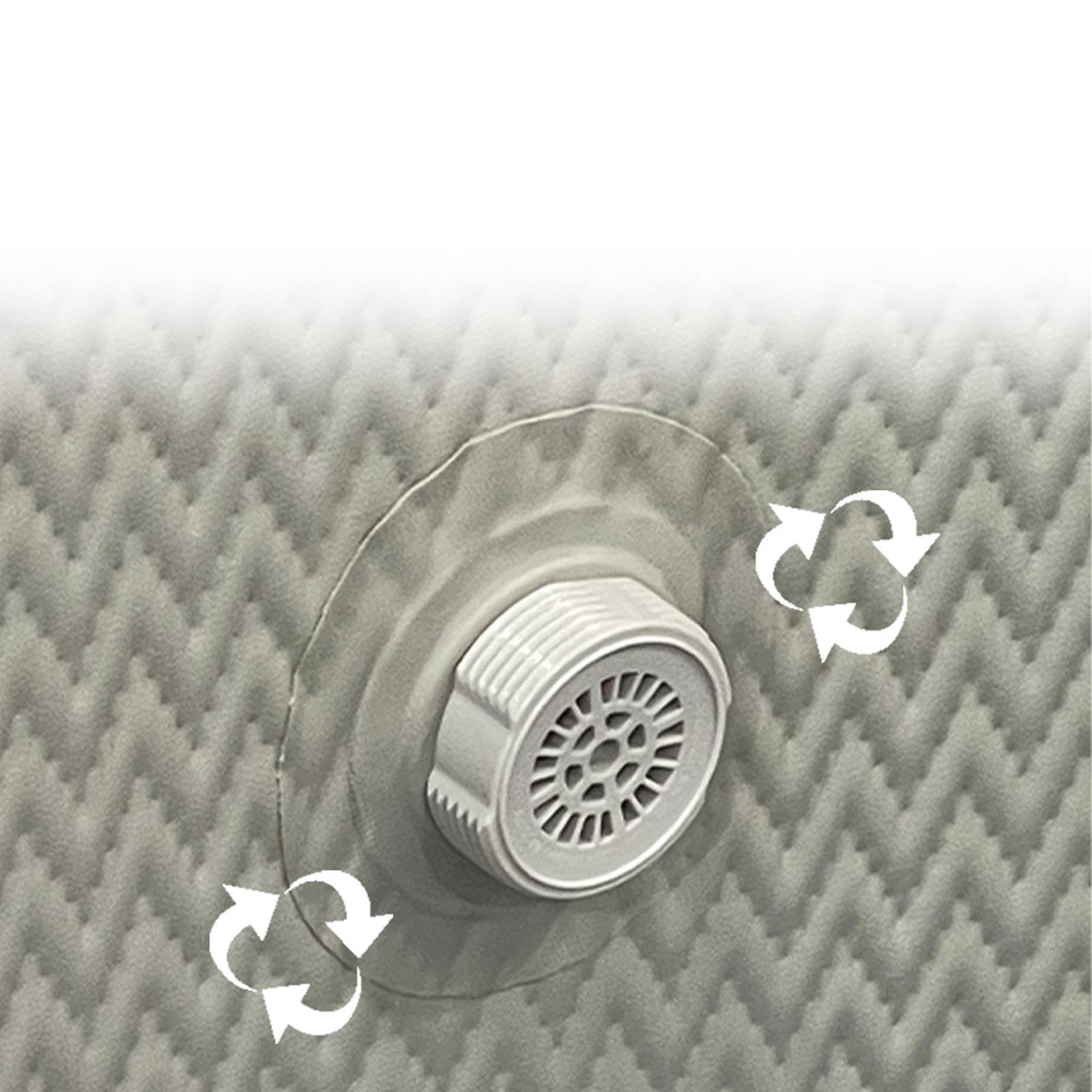 Spa Gonflable d'extérieur pour 4 à 6 Personnes, Spa Rond avec Chauffage Intelligent, pour fête en Plein air dans l'eau de Cour