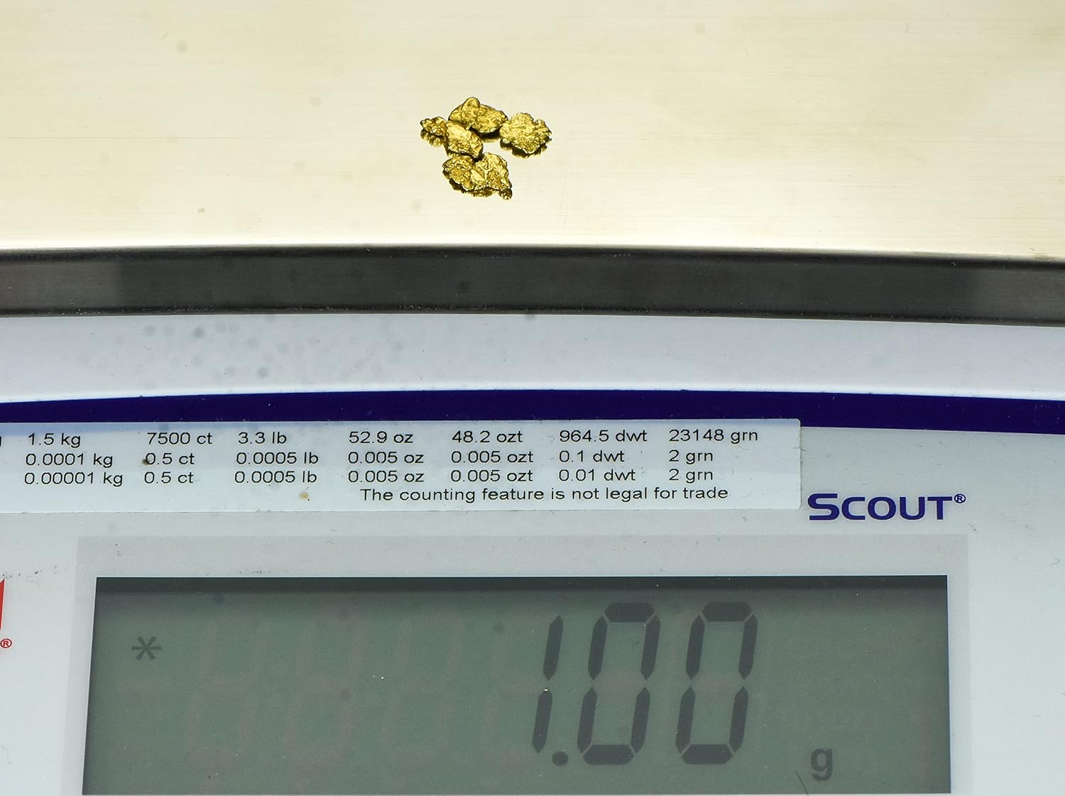 Alaskan Yukon BC Gold Rush Nuggets #6 Mesh 1 Gram of Fines