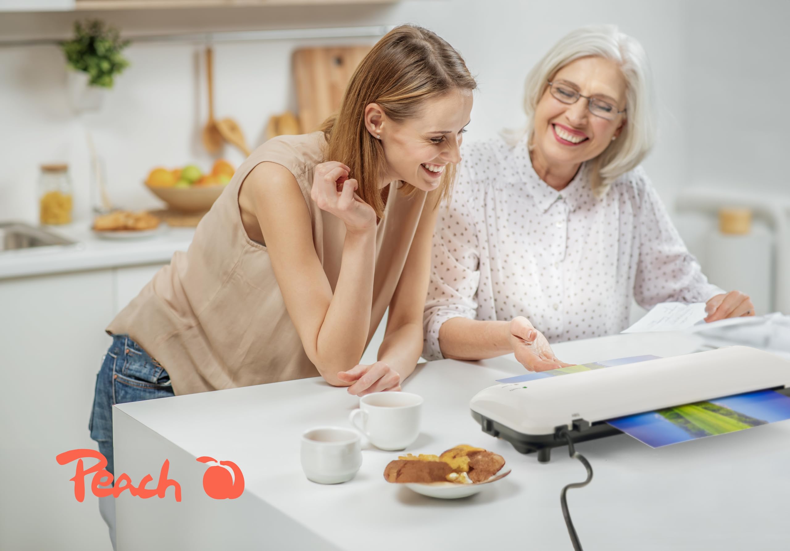 Peach Laminator DIN-A3 | w zestawie 25 folii do laminowania gratis - dwa razy szybciej gotowe do startu - laminuje jedną stronę A3 na minutę - nadaje się do wszystkich dostępnych na rynku folii -