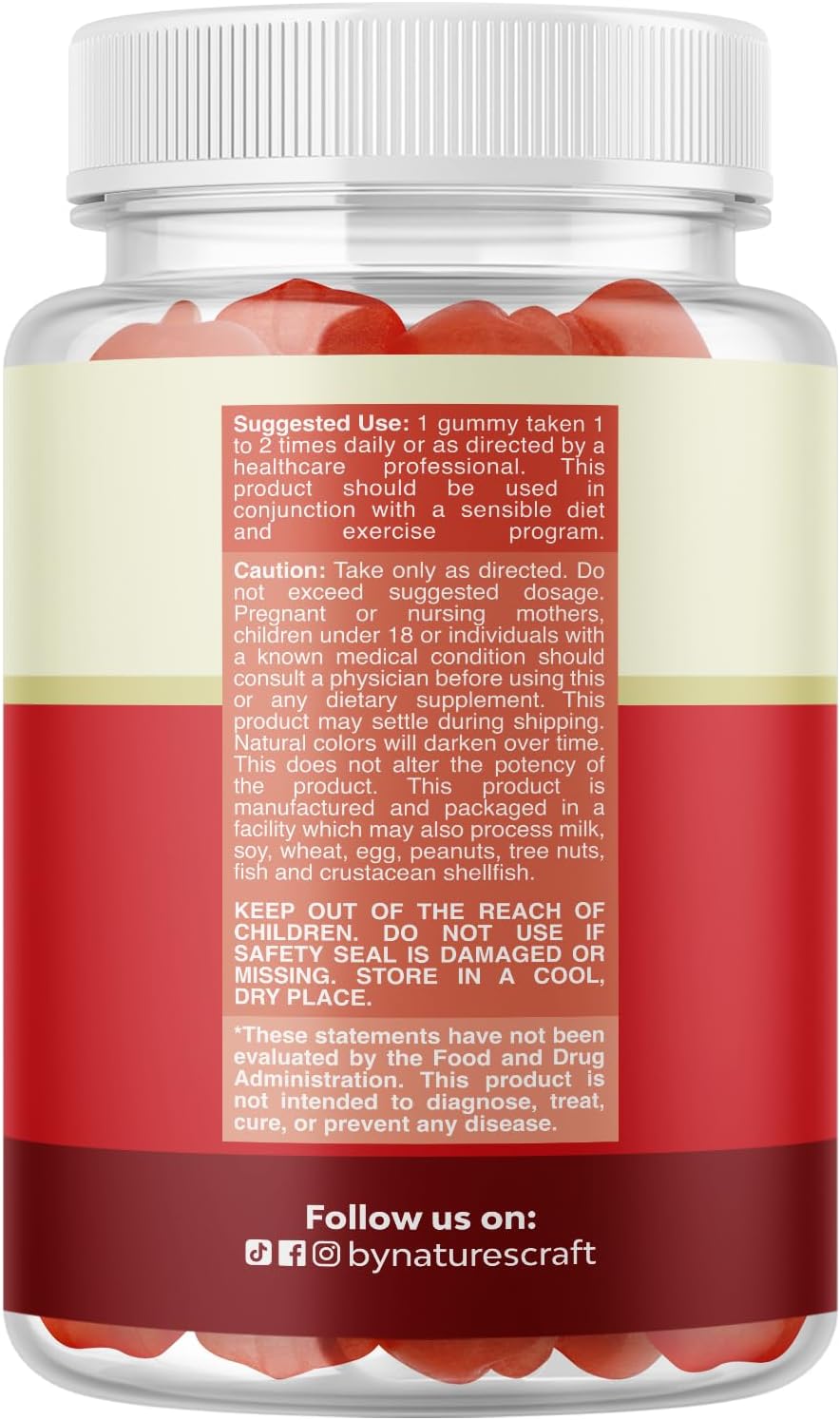 Apple Cider Vinegar Gummies for Weight Loss - Cleanse & Detox Gummies for Gut Health, Bloating & Energy Support - ACV Chews with B12 Vitamin, B6 & Pomegranate for Better Metabolism - 60 Count - Image 2