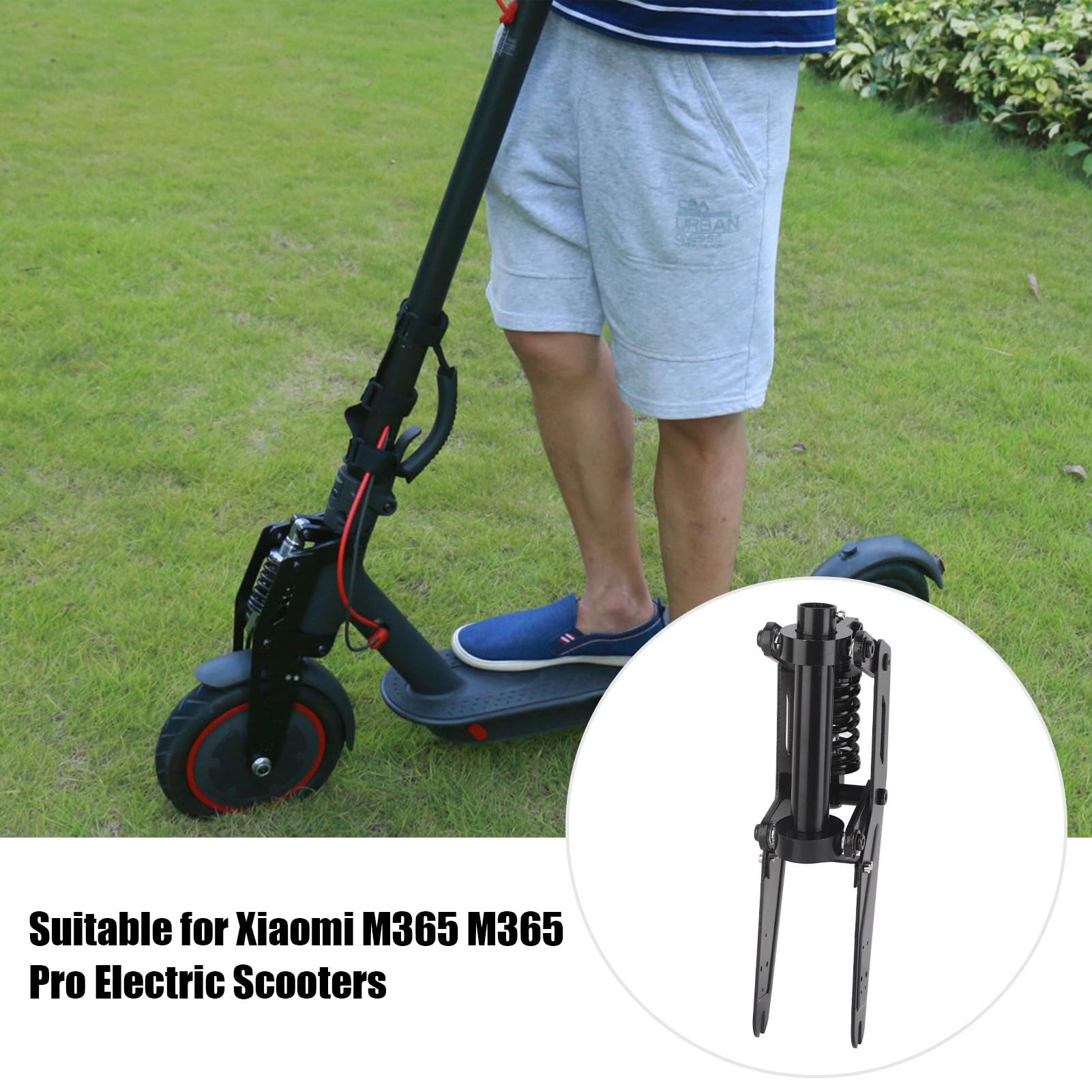 RiToEasysports Suspensión De Scooter Eléctrico Horquilla Delantera Actualización De Suspensión De Scooter Frontal Compatible con Scooter Eléctrico M365 Pro Scooter electrico