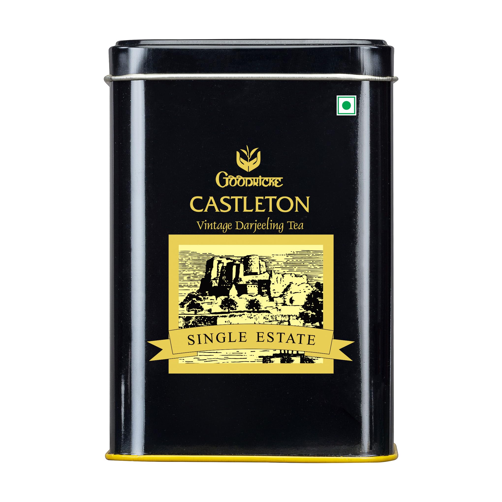 Goodricke Castleton Vintage Darjeeling Tee – Single Estate Ganzblatt loser schwarzer Tee – Muskatel-Noten – 250 g