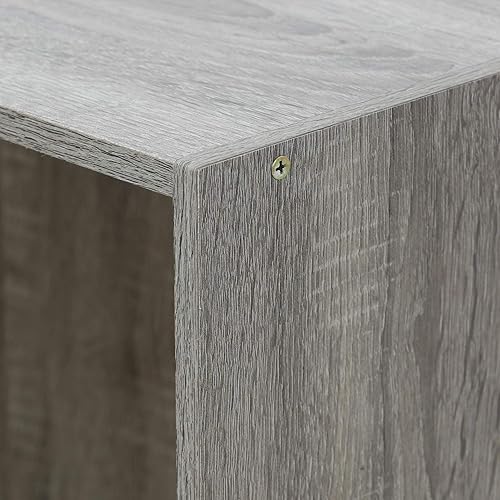 Miniatura 7 de Furinno Librero básico de almacenamiento de 3 niveles, roble francés gris gris roble francés,Nuez Columbia,2-Marrón