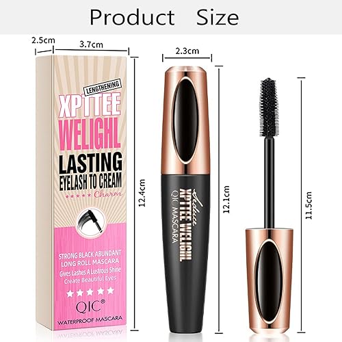 Miniatura 7 de Extensión de pestañas de fibra de seda 4D, voluminosa, impermeable y a prueba de manchas, de larga duración, sin descamación, natural sin