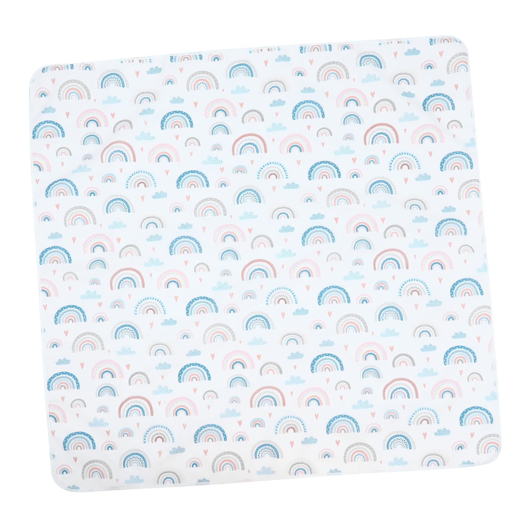 LIFKOME Tapis de Sol Antidérapant Sous Chaise Haute pour Garçon Fille Coussin Pliable Polyester et Silicone Tapis de Jeu et Pique Protection Facile à Nettoyer Adapté Aux Repas et Jeux des