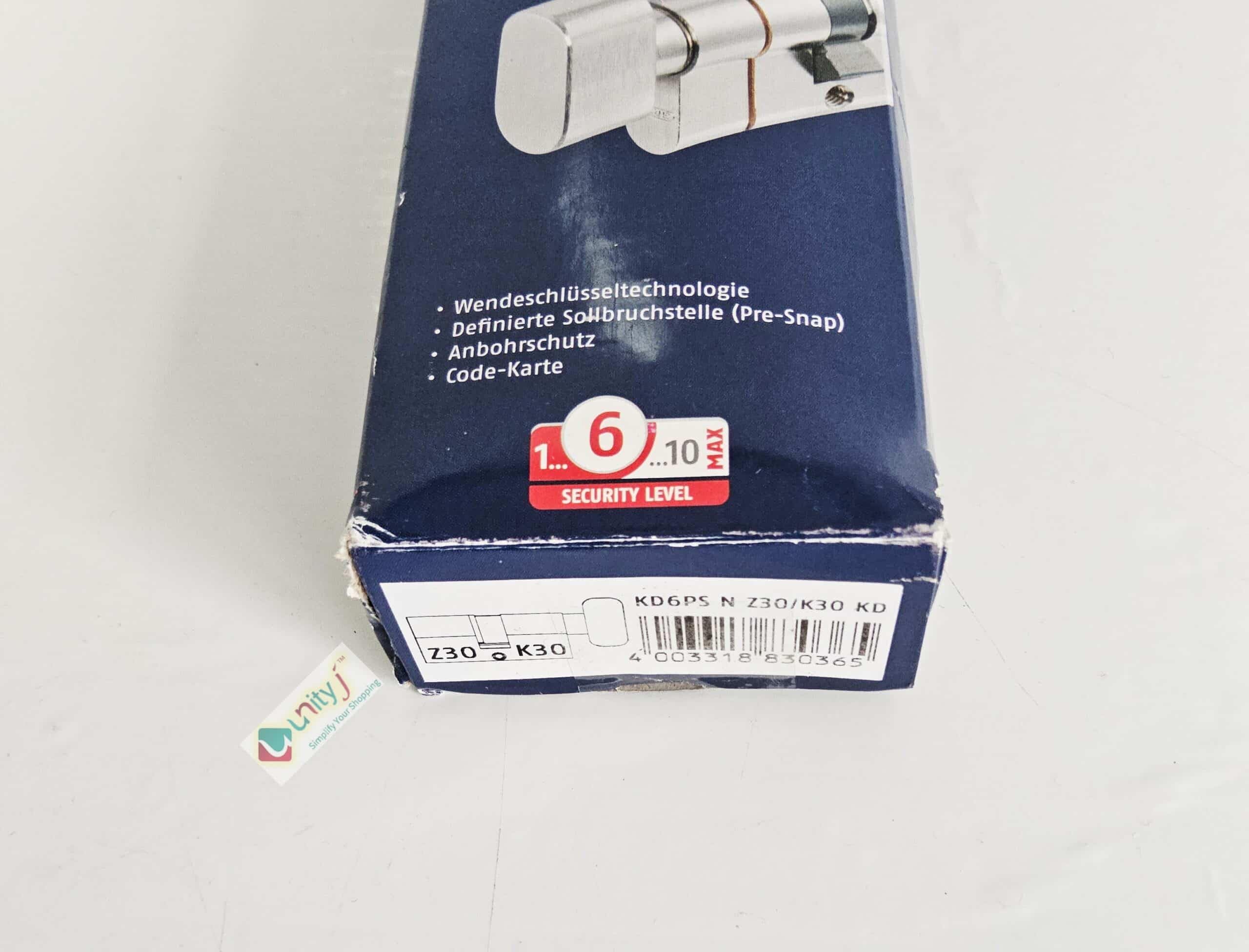 Abus - Eurocilindro puntos niquel 5 K y T Pomo lado 30mm
