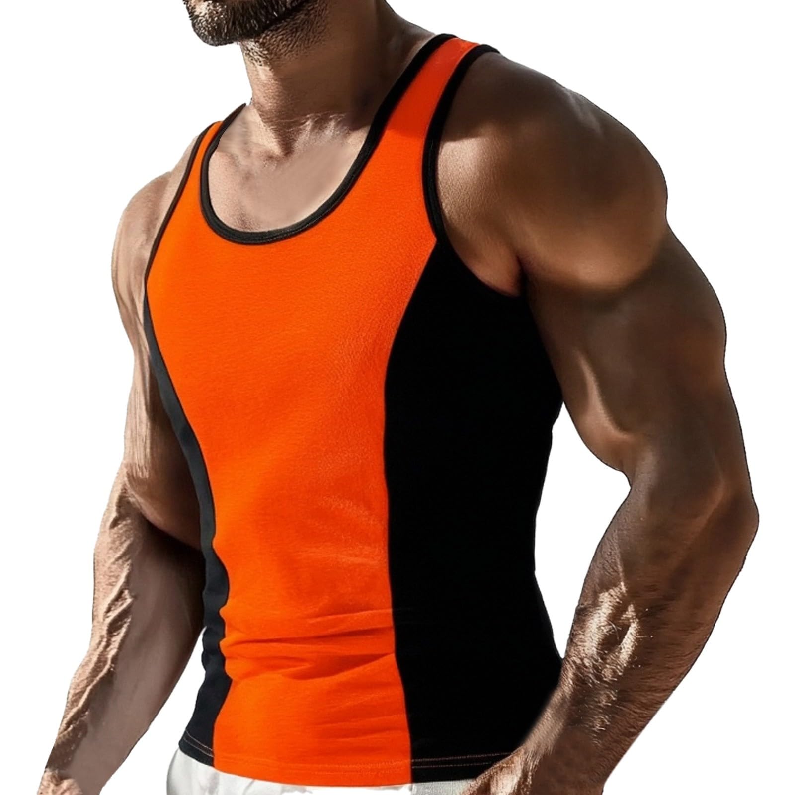 Canotta Palestra Uomo, Magliette Uomo Senza Maniche, Sportivo Cannottiere per Bodybuilding Canotta da Palestra Asciugatura Veloce Top Muscle T-Shirt Canottiera Uomo Estiva Mare Tank T-Shirt