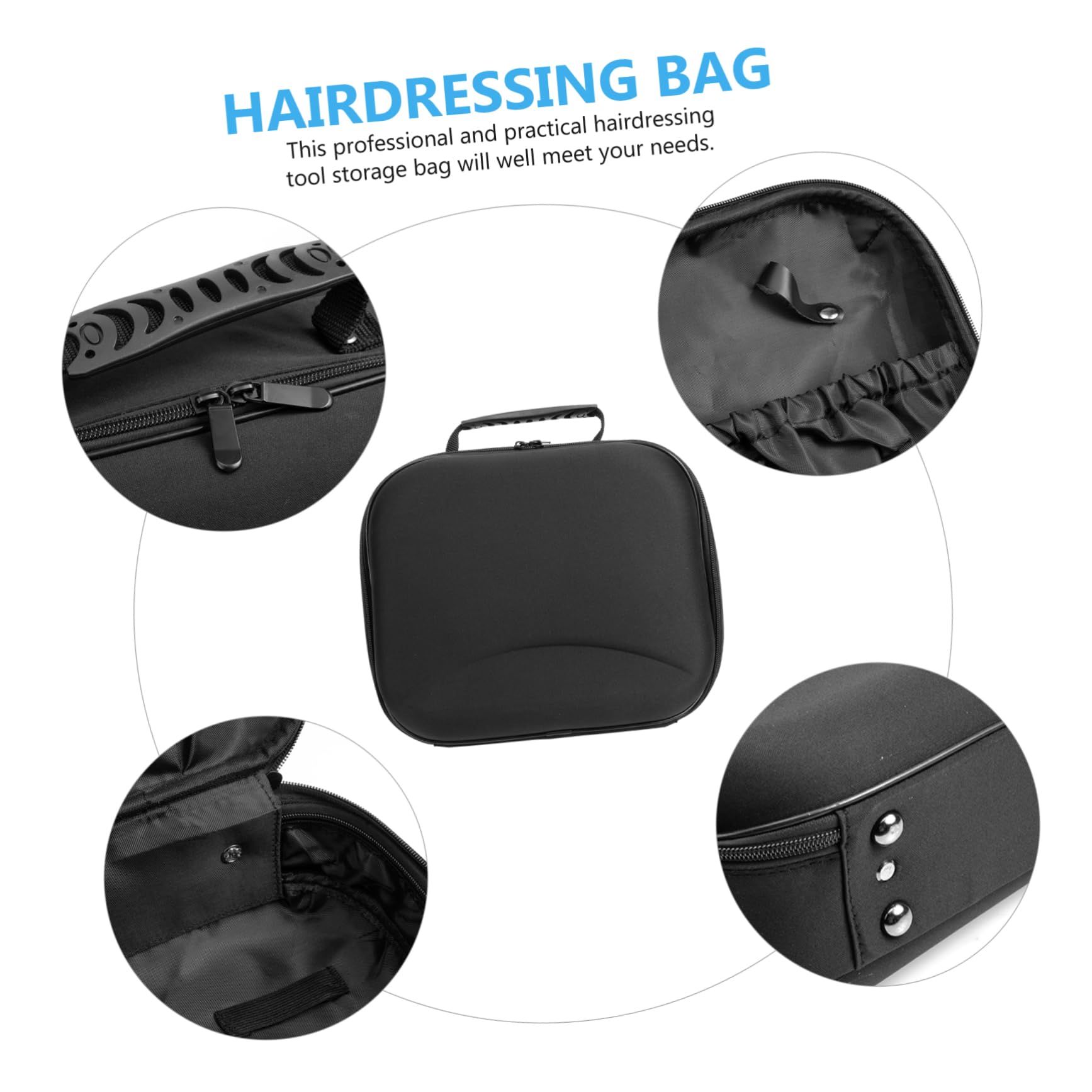 Healeved Friseurtasche aus Eva für Friseurzubehör und Haartrockner mit Tragbarem Organizer und Praktischem Design für Friseure im Schönheitssalon und Haarsalon