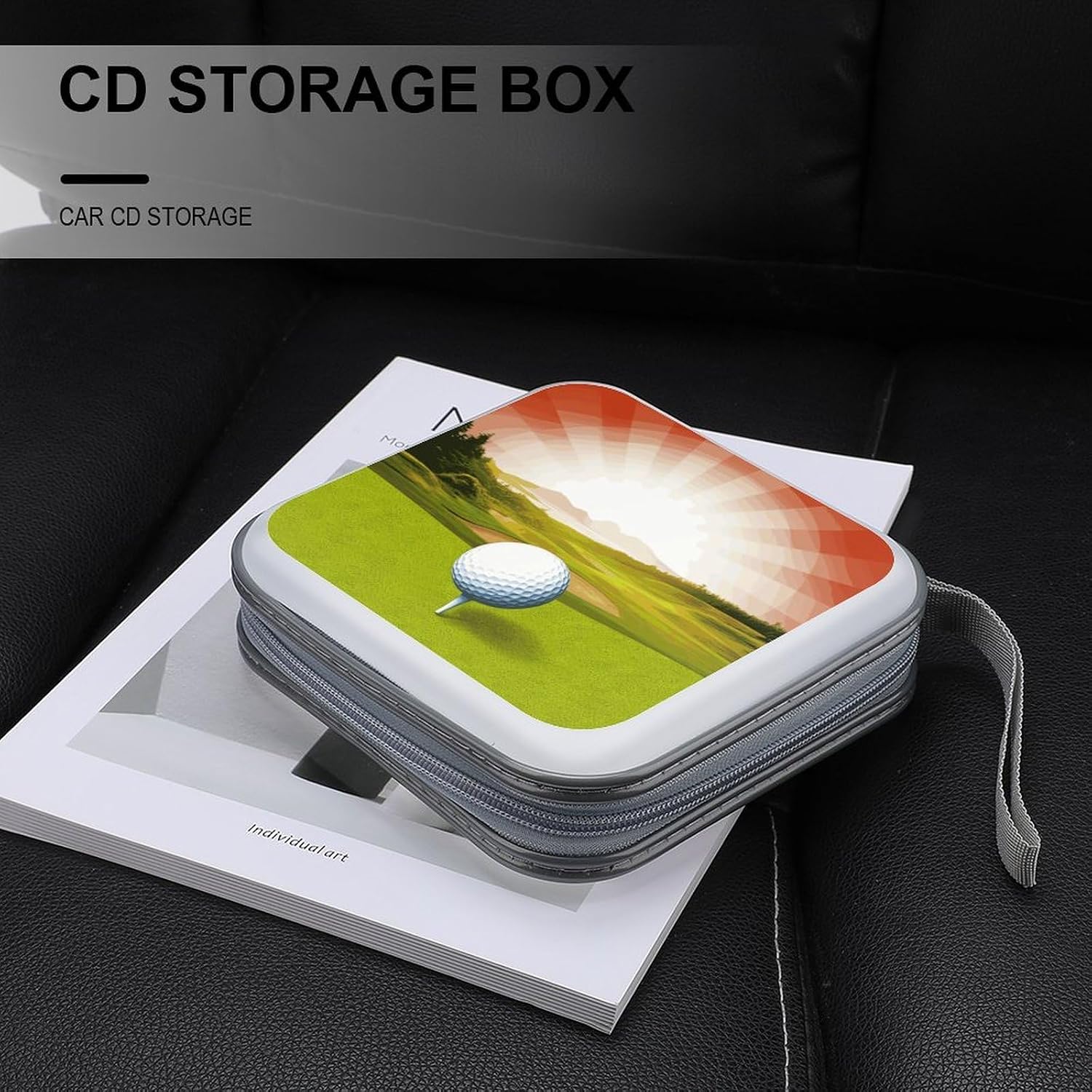 Golf Sport CD Case CD Storage Box DVD Sleeves