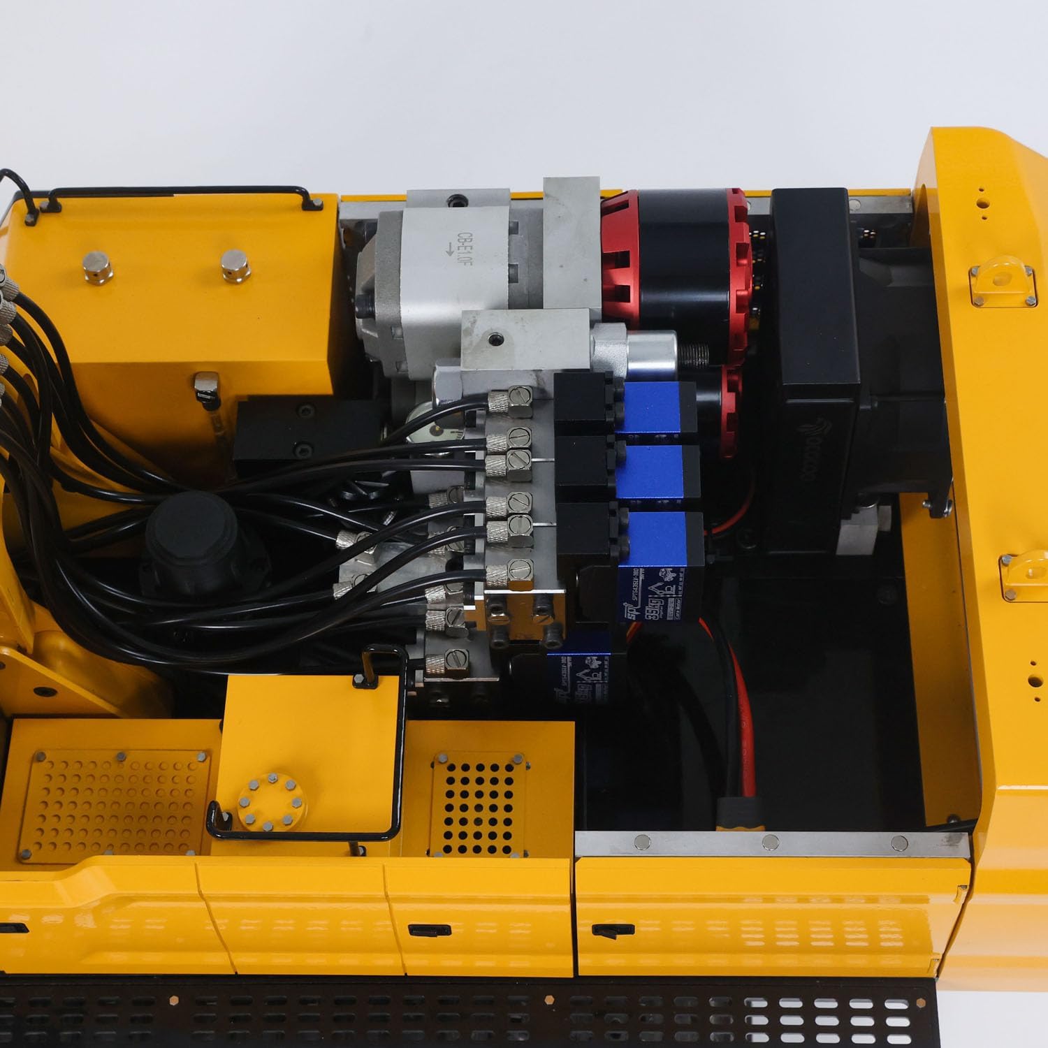 Heavy Machine 1/14 RC Hydraulic Excavator 395F Remote Control Metal Digger RTR Model Car 1.0L Dual Pump X14 Radio Battery Hobby Grade Model for Adult Hobby