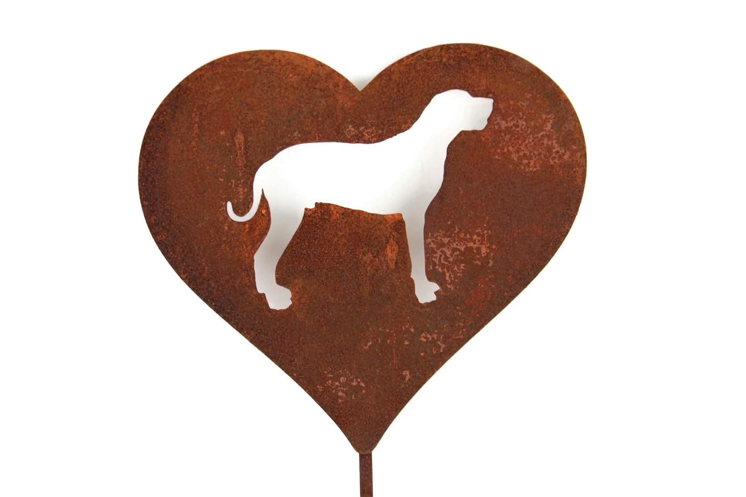 Great Dane Dog Heart Garden Stake Pet Memorial