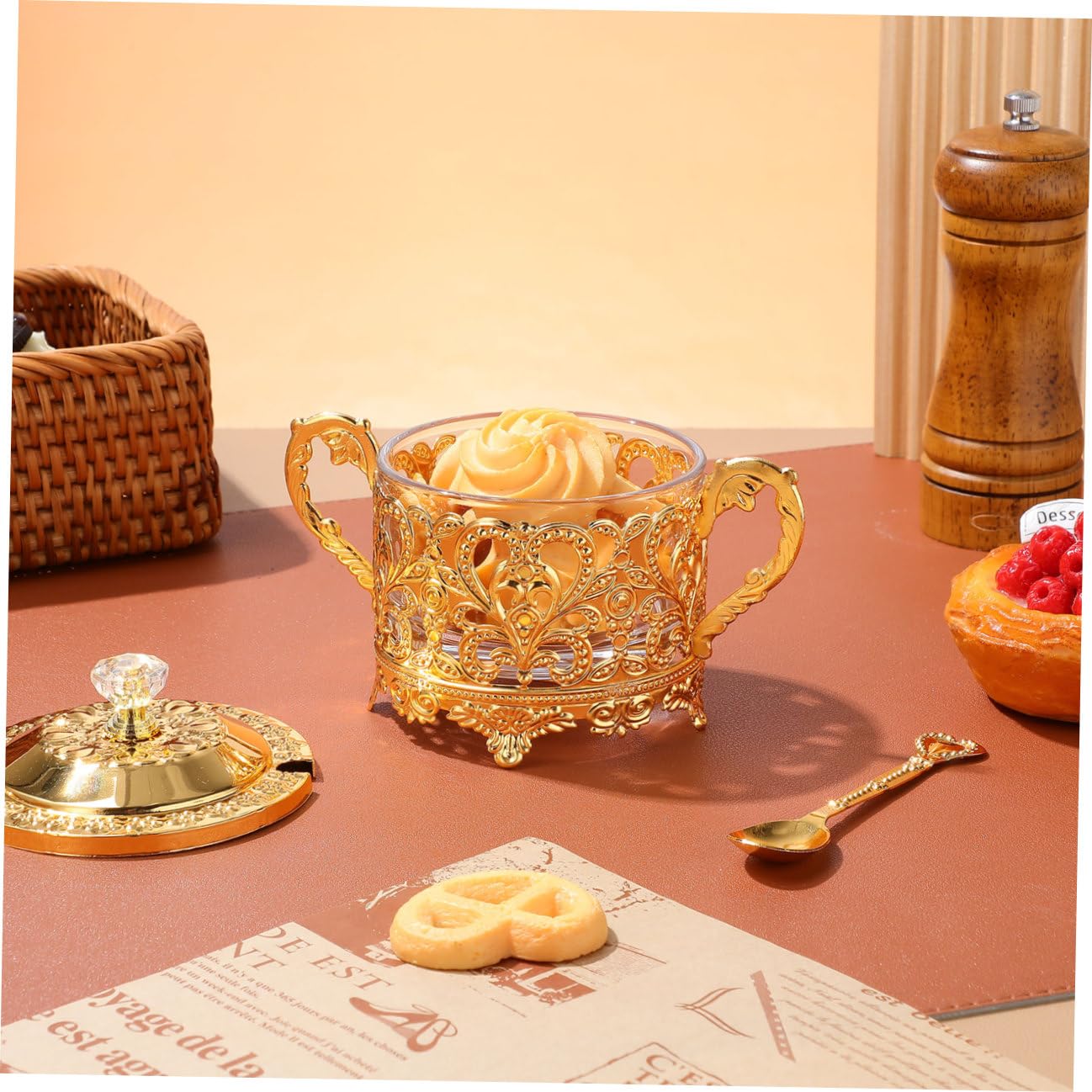2 piezas Frascos de Condimentos de Hierro y Vidrio con Tapa Protectora de Recipientes para Especias y Azúcar Dispensadores Prácticos para Cocina Organizada