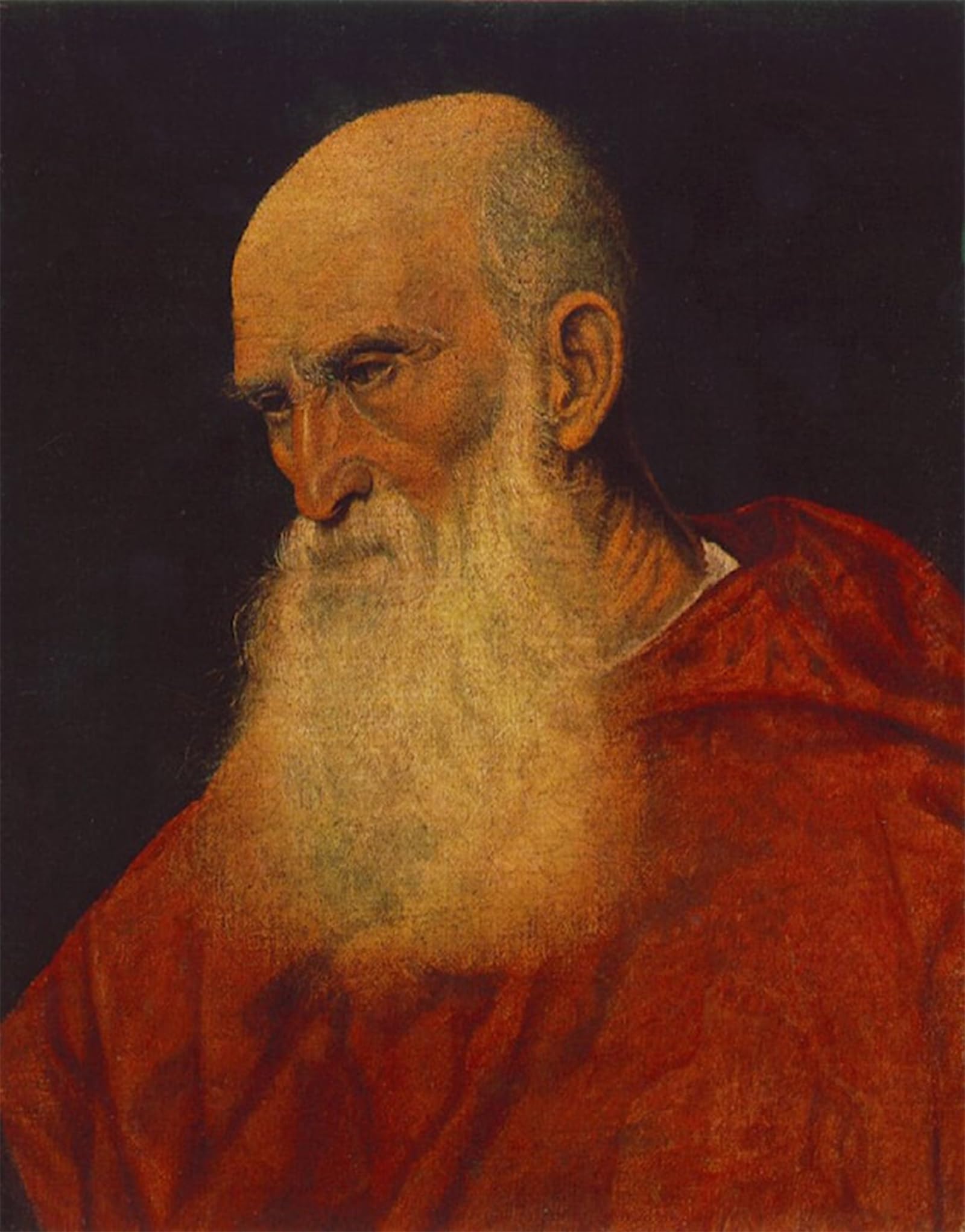 SERENDIPITP Vintage Wall Art Canvas Nordic Poster Canvas Print Picture Portrait of an Old Man Titian Wall Art Poster for Home Decor 60x90cm